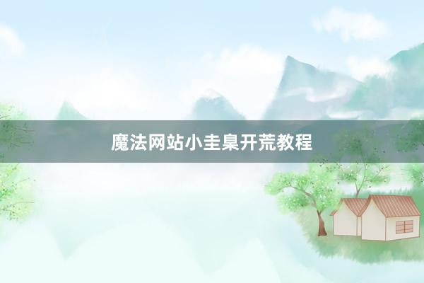 魔法网站小圭臬开荒教程